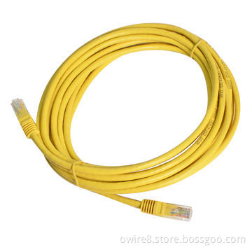 Cat5e UTP Patch Cord, 24AWG Pass Fluke with Solid Copper Conductor